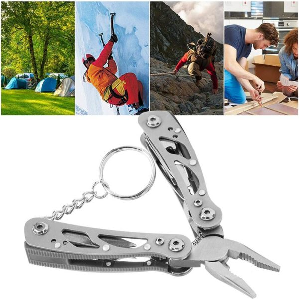 Folding Pliers Pocket Multi-Function Folding Pliers Multi Tool Screwdriver Knife for Outdoor Camping