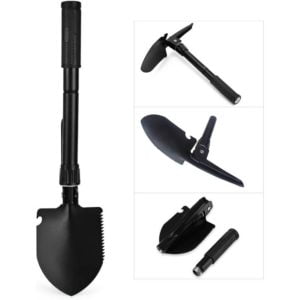 Folding Shovel, Camping Military Survival Shovel Portable Tool for Camping, Hiking, Backpacking, Car Emergency, Outdoor, Gardening, Trenching (41.2
