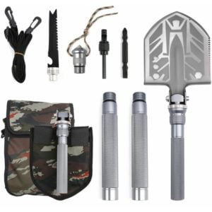 Folding Shovel, Survival Shovel, Portable Folding Shovel, Adjustable Anti-Rust, Suitable for Camping, Gardening
