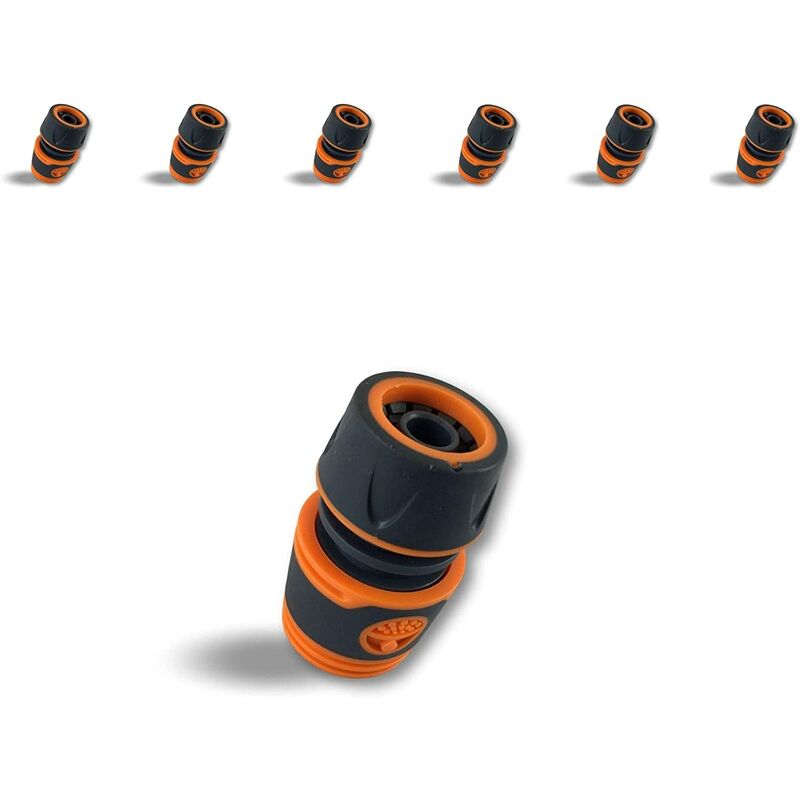 Garden Hose Connector Set of 6 For connecting pipes Ø 15 mm with standard nipples PP and ABS material Frost resistant Long life expectancy