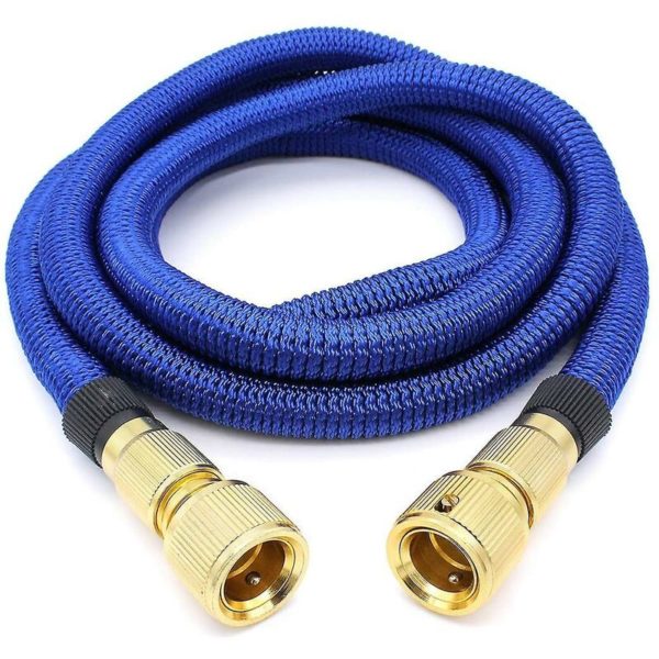 Garden Hose, Expandable Garden Water Hose Flexible Retractable Hose With Metal Fittings For Irrigation/garden Cleaning/car Washing (2.5m)