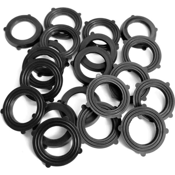 Garden Hose Gasket Garden Hose Washers Hose Ring, Rubber Hose Seals Firmly Attached Inside Garden Hose and Water Faucet Fittings (20 Pack)