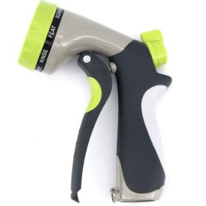 Garden Hose Multifunction Watering Gun Zinc Alloy High Pressure Spray Nozzle Water Gun for Plants Watering, Cleaning, Car Wash