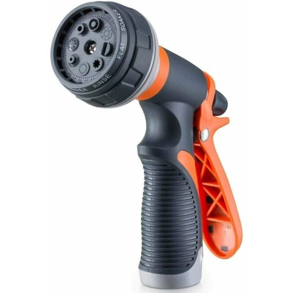 Garden Hose Nozzle Heavy duty hose nozzle with 8 adjustable watering patterns