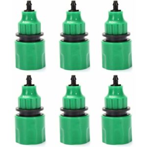 Garden Hose Pipe One Way Adapter Faucet Fitting Connector for Irrigation 6 Pack
