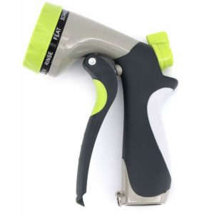 Garden Hose Spray Gun High Pressure Zinc Alloy Multifunctional Water Gun for Plant Watering, Cleaning, Car Washing