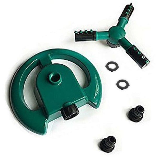 Garden Lawn Automatic Sprinkler 3 Arms 360 Degree Rotation Irrigation System for Watering Your Plants Flowers Vegetables