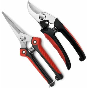 Garden Loppers Pruning Shears Stainless Steel Hand Gardening Scissors for Plants, Fruit Trees, Flowers, Branches, Pruning