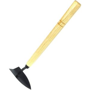 Garden Planting Hoe, Steel Head Wood Handle Pickaxe Remove Weed Shovel Soil Loosening Yard Lawn Digging Hand Tool
