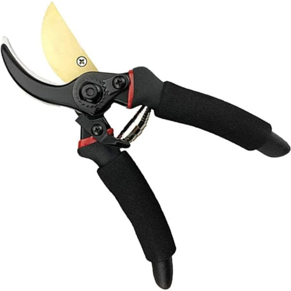 Garden Pruning Shears, Betterlife Anvil Pruner, Flower Scissors Bypass Cut Dry and Green Wood, Black