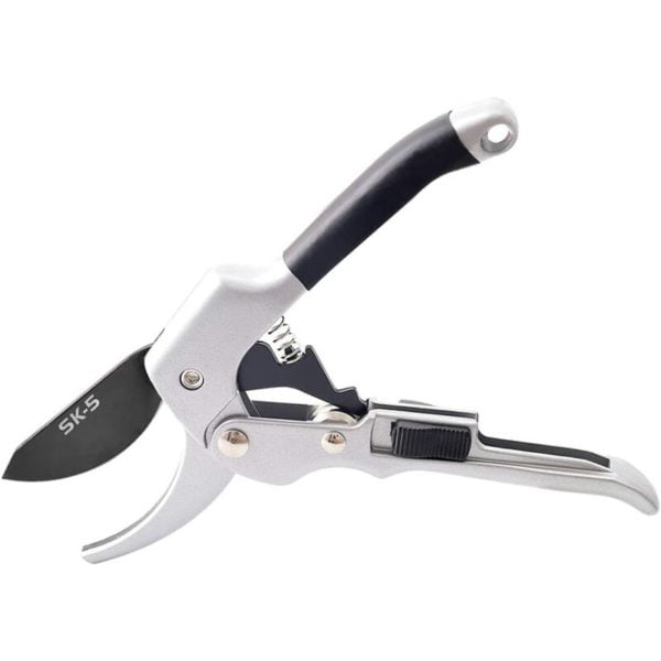 Garden Pruning Shears Garden Scissors,Frank Blade Pruner with Sponge Handles and Safety Guard,Max Cutting Diameter 20mm,Grafting Tree Bonsai