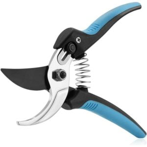 Garden Pruning Shears Straight Blade Pruning Shears Garden Shears Premium Titanium Garden Shears Trees Trimmer with Sponge Handles and Safety Guard