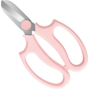 Garden Pruning Shears/Grafting Scissors Made of High Quality Steel, Professional Gardening, Perfect for Storing Plants and Garden - Light Pink