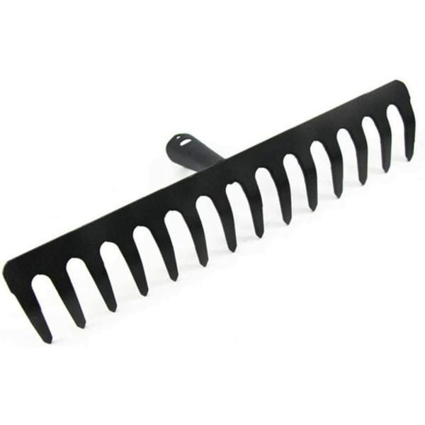 Garden Rake for Hand Rake Lawns Metal 14 Teeth Dead Leaves Loose Soil Garden Tool for Farm Gardening