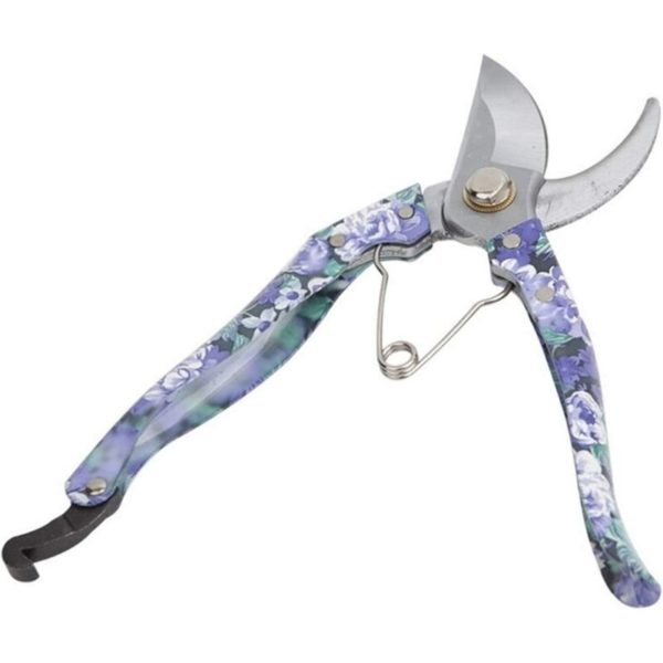 Garden Secateurs Stainless Steel Blade Pruner, Ergonomic Garden Tool for Easy Pruning (Blue)