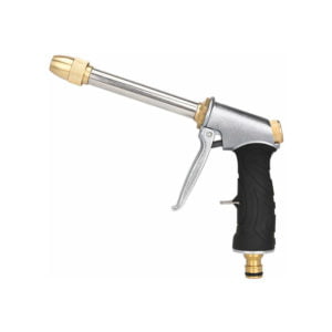 Garden Spray Gun Metal Garden Hose, High Pressure Spray Gun with Adjustable Brass Nozzle, Car Washing, Cleaning, Garden Lawn Watering