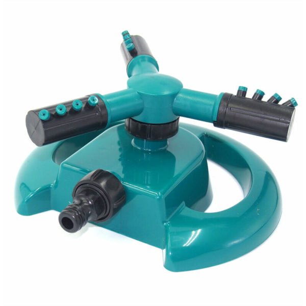 Garden Sprinklers with 12 Nozzles Automatic Oscillating Sprinkler 360° Rotating Sprinkler System