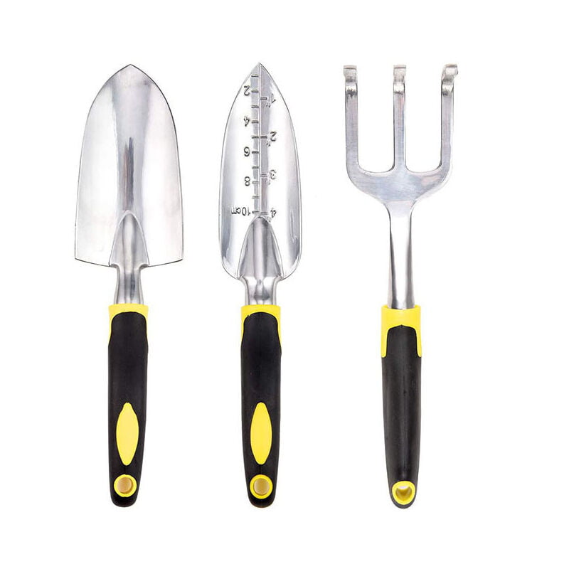 Garden Tool Set, 3-Piece Aluminum Gardening Tools with Trowel ...