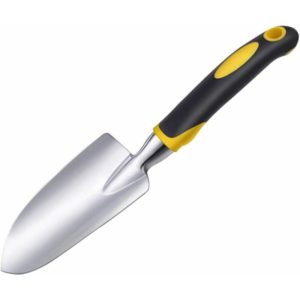 Garden trowel, hand shovel, 1 piece heavy duty cast aluminum gardening tool, garden hand tools for men, women and children.