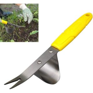 Garden weed burner hand tool, stainless steel fork, portable garden weed burner, used for removing, excavating and planting dandelions