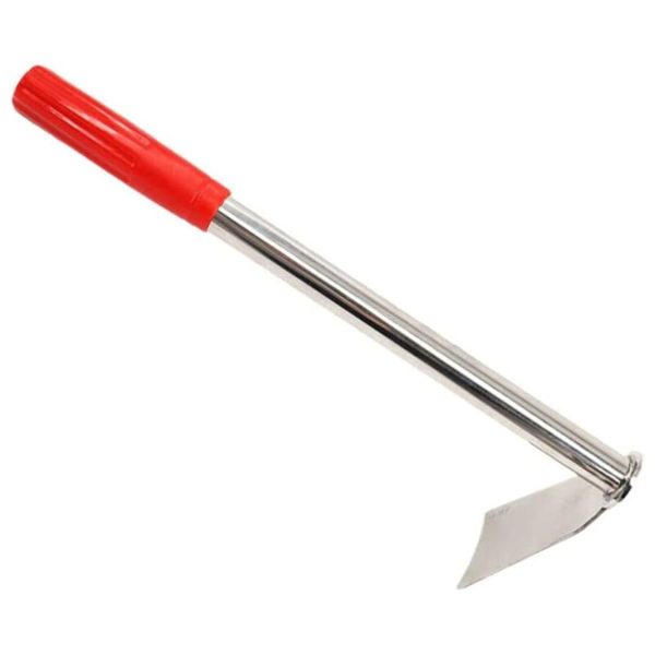 Gardening Hand Tools ,Hoe Red Handle, Stainless Hoe ,Garden Edger , Weeder Gardening and Weeding Tools Digging, and Tool Backyard