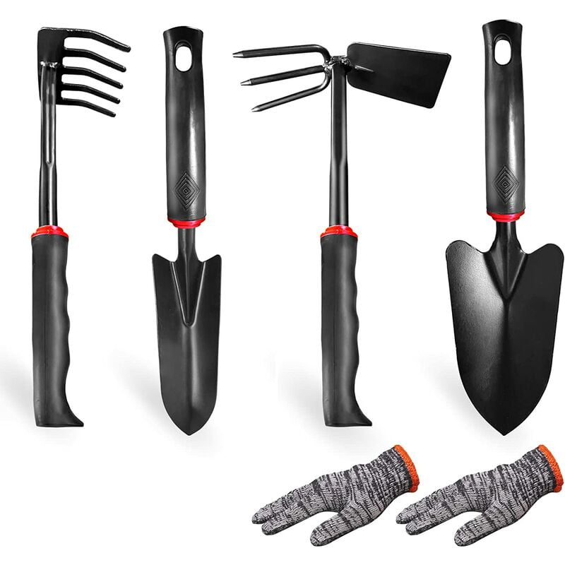 Gardening Tool Set, 5 Piece Fine Iron Gardening Outdoor Hand Tools