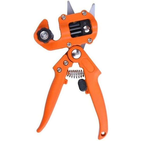 Gardening Tools Grafting Secateurs Shears Tree Plant Secateurs (Color : Orange)