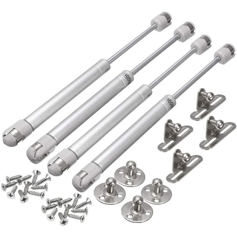 Gas Struts, 4PCS 100N Hydraulic Cabinet Cylinders Spring Gas Shock Absorbers Air Arm for Door Lifting Cabinet Kitchen Cabinet Hinged Damper