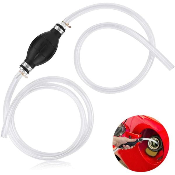 Gasoline Hand Pump, Manual Fuel Pump, with 2M Portable Siphon Hose, Portable Fuel Delivery Pump