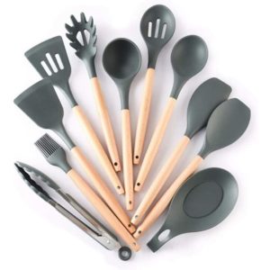 Gdrhvfd - 11-Piece Silicone Kitchen Utensil Set, Silicone Kitchen Utensils, Silicone Kitchen Spoon and Shovel Daily Necessities, Silicone Kitchen