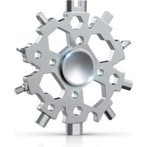Gift for Men, Snowflake Multi-Tool with Fidget Spinner Function, Pocket Survival Gear