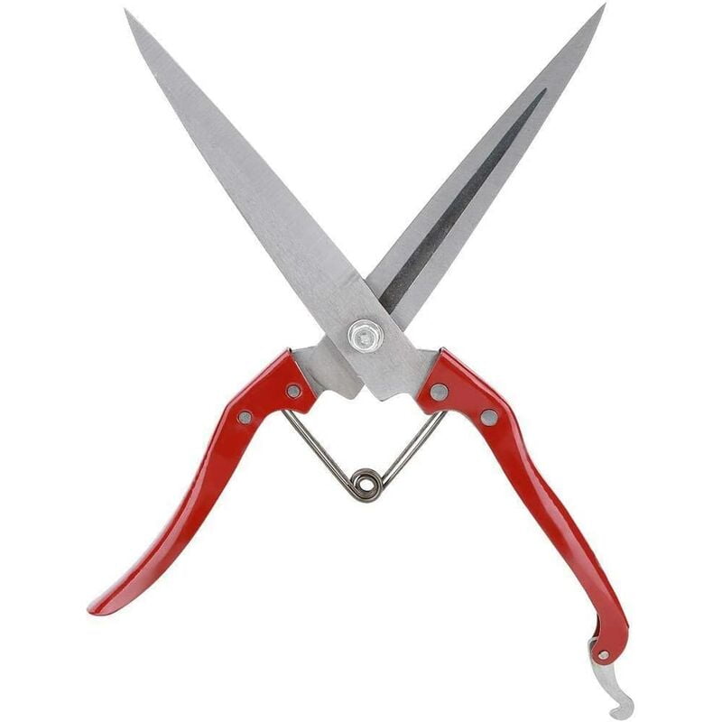 Goat Scissors, Sheep Shears, Stainless Steel Wool Shears Multi-Function Manual Wool Scissors Spring Shears for Cutting Hair Sheep Rabbits Horses