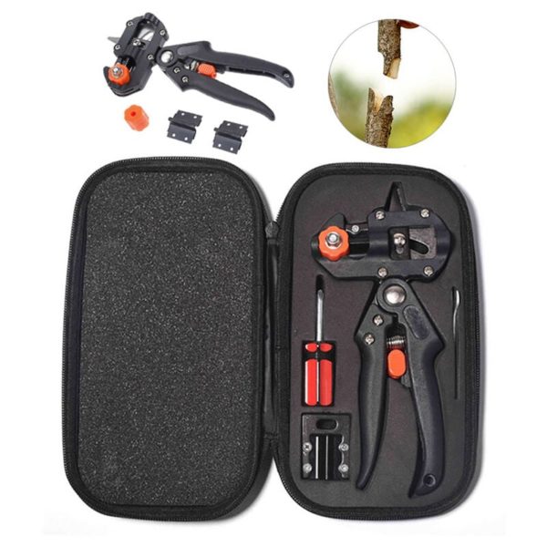Grafting Kit, Pruner Secateurs Set, Professional Garden Scissors, Grafting Cutting Tool, Pruning Scissors (Two Uses)