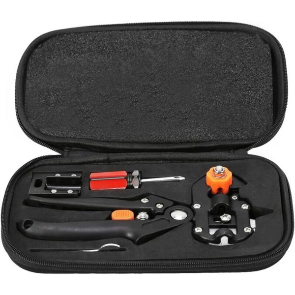 Grafting Tool Kit, Fruit Tree Graft Cutting Tool Heavy Duty Stainless Steel Pruning Shears Professional Grafting Scissors Kit for Garden Fruit Tree.