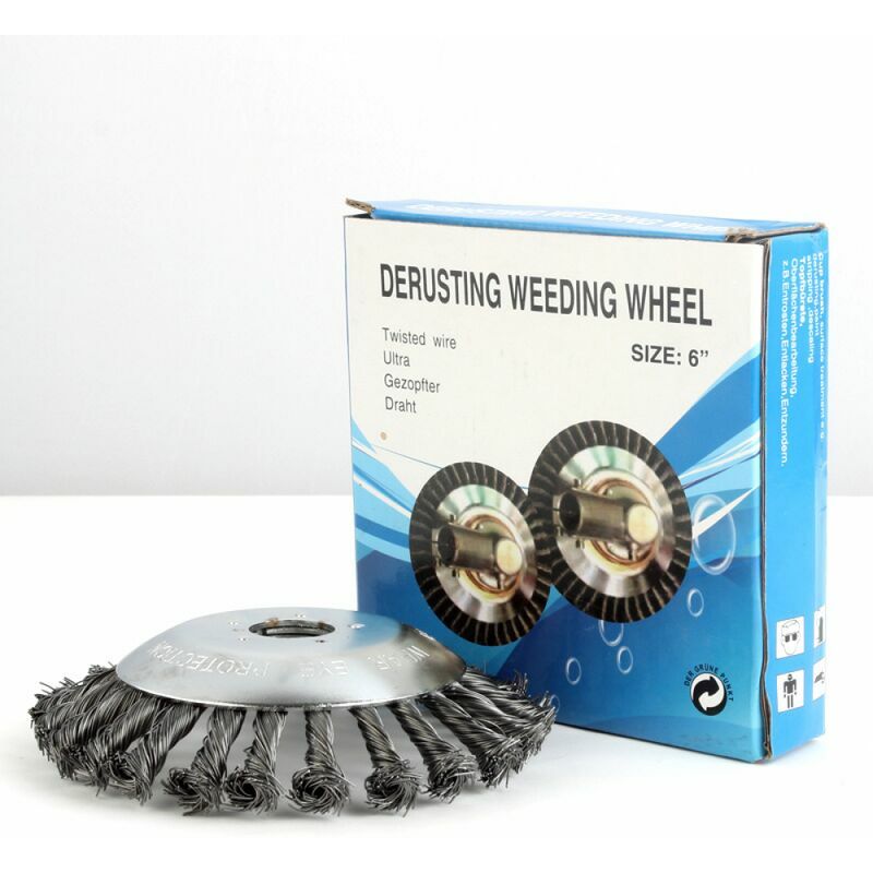 Grass Trimmer Cutter Head, Steel Wire Wheel Brush Steel Lawn Mower Head Replacement Head for Grass Trimmer