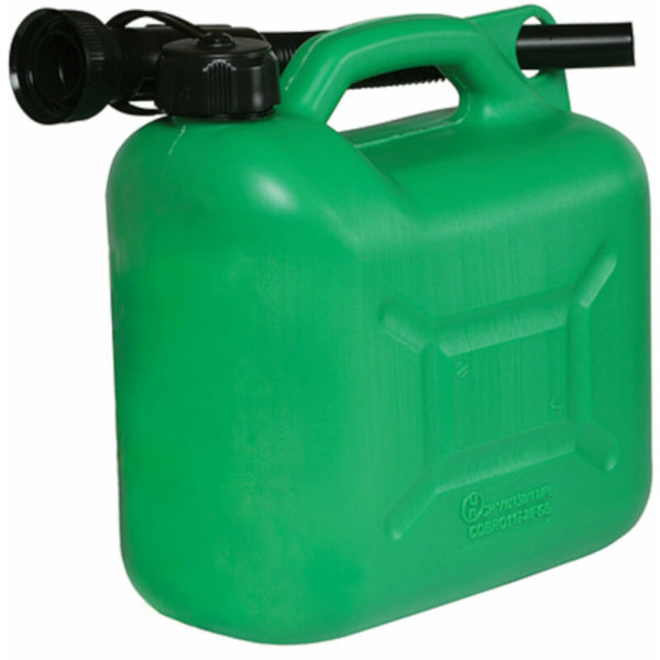 Green Plastic Fuel Can 5Ltr 847074 - Silverline