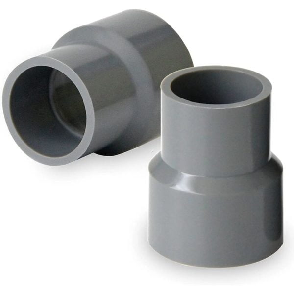 Gutter Hose Connector - Plastic Connecting Sleeve - Water Connector - pvc Connector - Gray (50 x 40 mm)