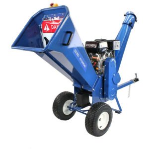 HYCH1500E-2 420cc 100mm Petrol 4-Stroke Garden Wood Chipper - Hyundai