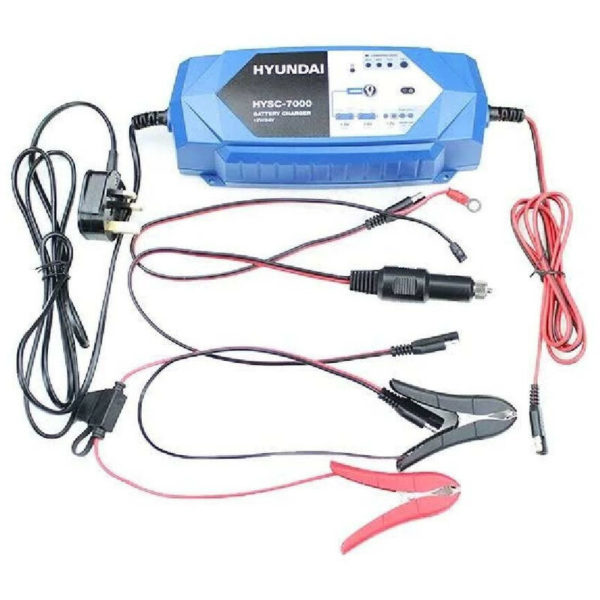 HYSC7000 smart Battery Charger 7Amp 12V/24V - Hyundai