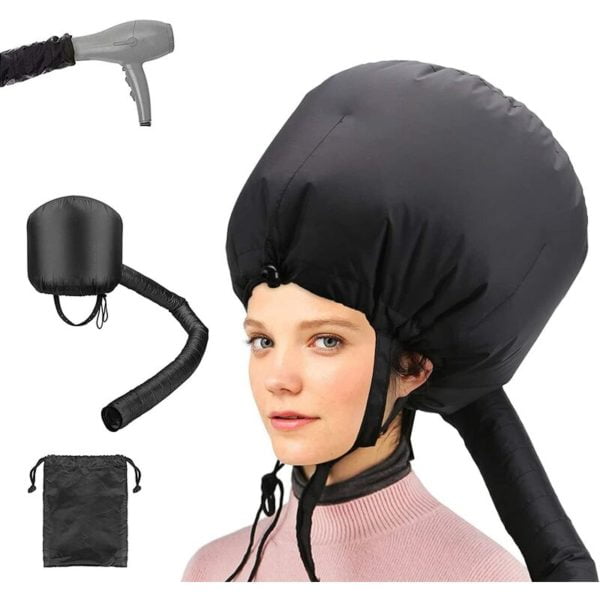 Hair Dryer Hood, Blowing Helmet Cap, Bonnet Attachment Cap Helmet Hair Dryer Hood Portable Safety Heated Treatment Cap for Drying