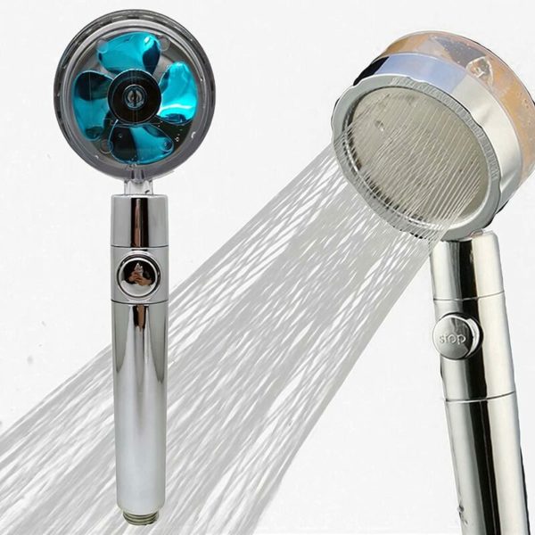 Hand Shower High Pressure - 360 Degree Rotating Water Saving Shower Blue