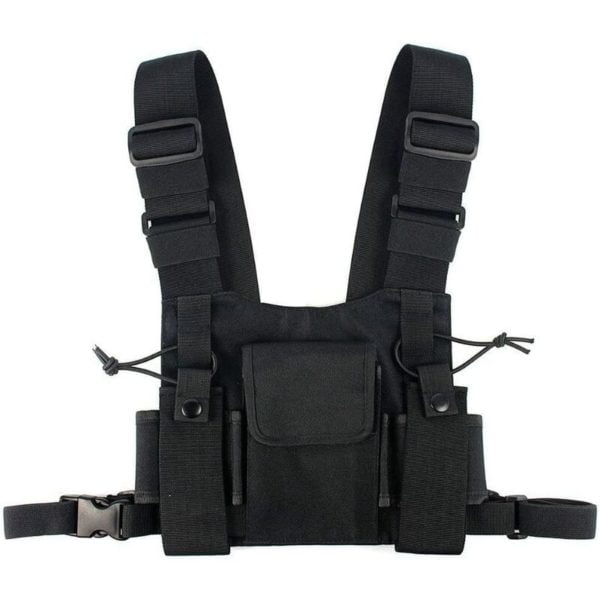 Handheld Radios Chest Radio Harness Chest Face Pack Pouch Case Vest Rig ...