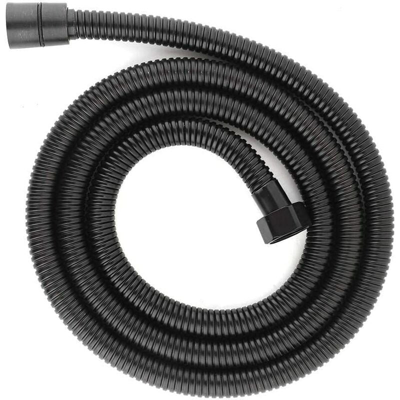 Handheld Shower Head Hose Black Stainless Steel Universal Shower Hose Shower Hose Handheld Shower Hose with Brass Insert and Nut
