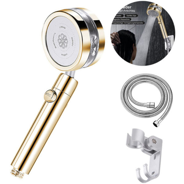 Handheld Shower Heads with Hose and Holder, High Pressure Shower Head with Spray Settings and On/Off Switch Detachable Shower