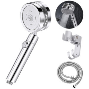 Handheld Shower Heads with Hose and Holder, High Pressure Shower Head with Spray Settings and On/Off Switch Detachable Shower