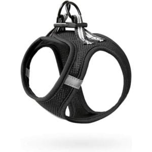 Harnesses Dogs Harnesses for Small Dog Puppy Adjustable Harness Vest Reflective Soft Breathable Comfortable, Black, L