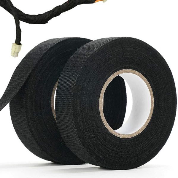 Heat Resistant Wiring Tape Electrical Cloth Insulation Tapes Acetate Cloth Insulation Tape Wiring Harness Tape Automotive Wiring Harness Tape 2PCS