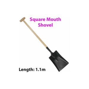 Heavy Duty 1100mm Square Mouth Shovel t Handle Garden Landscaping Earth Tool