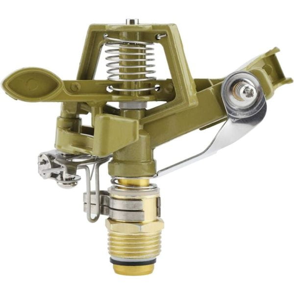 Heavy Duty Sprinkler Head with Nozzles, Brass Impact Sprinkler, Sprinkler Sprinklers for Garden, Lawn and Turf Irrigation.