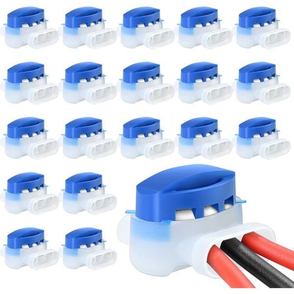 Heguyey - Pack of 20 Resin Filled Wire Connectors Original 314 Connectors for Automower Robotic Lawn Mowers